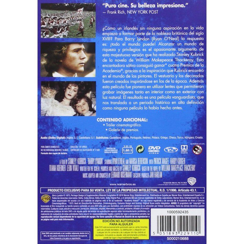 Barry Lyndon [dvd] image number null