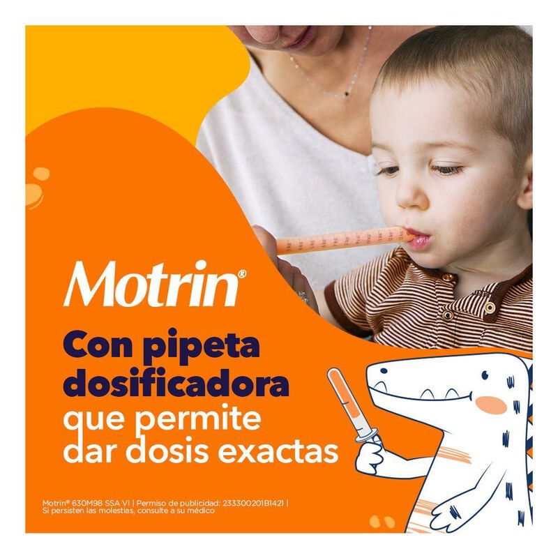 Ibuprofeno Motrin Suspensi&oacute;n Infantil 120 Ml image number null