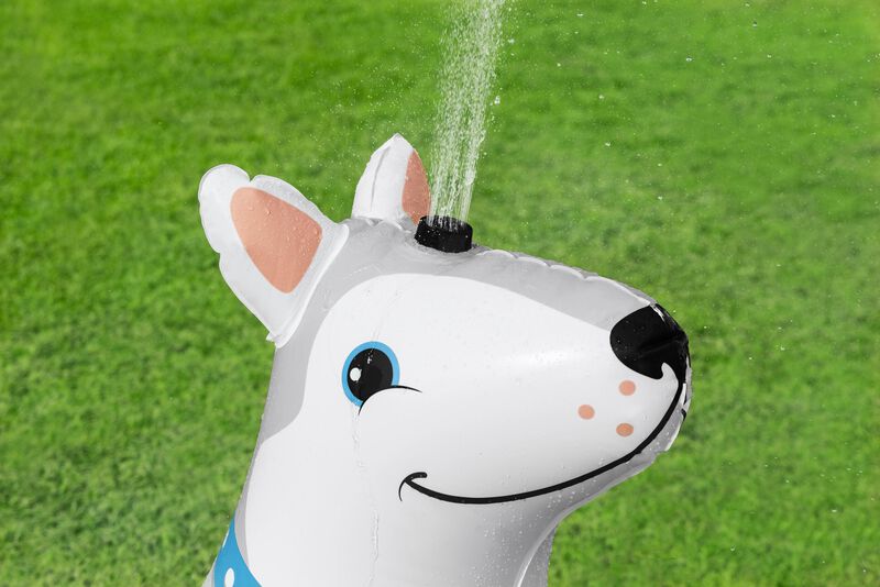 Perro Huzky Inflable 1.12x.44x1.00cm Lanza Agua... image number null