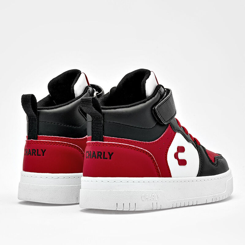 Charly tenis para ni&ntilde;o  rojo negro blanco cod 1... image number null