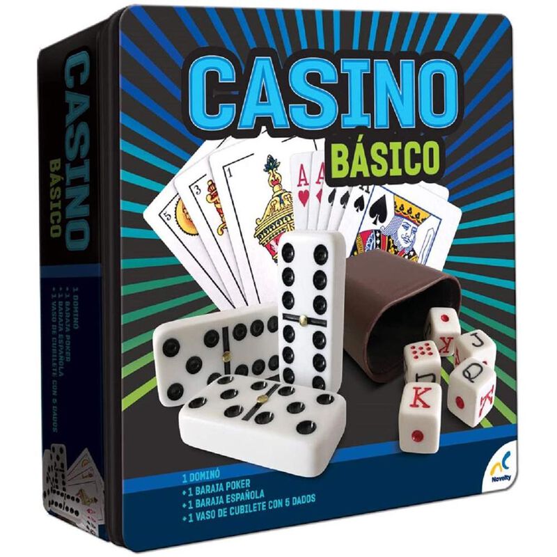Casino Básico Novelty en Caja Metálica image number null