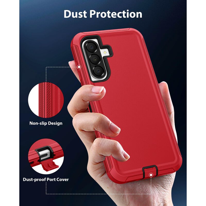 Funda Jelanry Galaxy A37 5G Resistente Rojo Neg... image number null