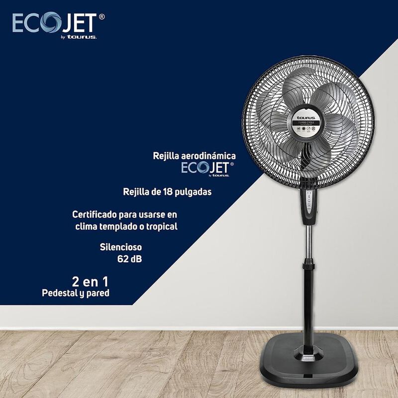 Ventilador De Pie Taurus Ecojet Turbo Cycle 18 ... image number null