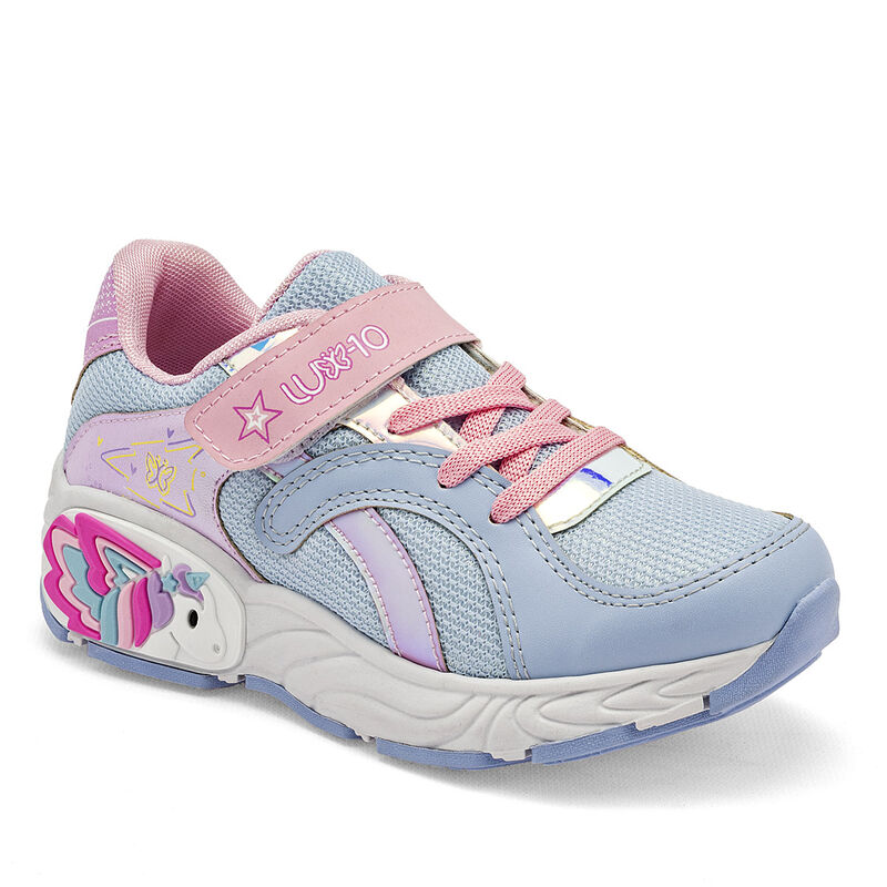 Lux-10 Tenis urbano para ni&ntilde;a azul rosa image number null