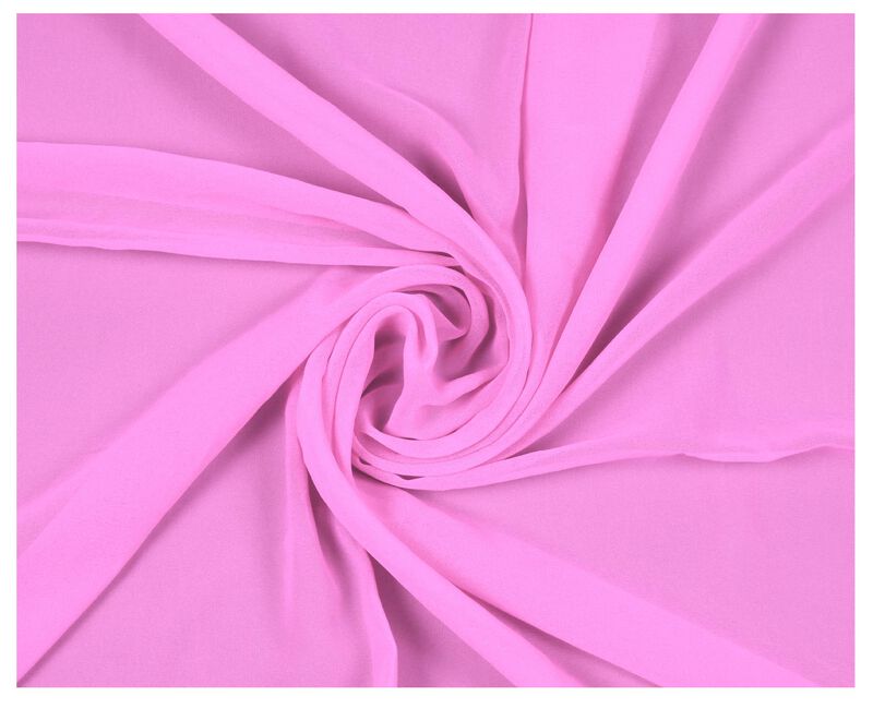 Tela Chiff&oacute;n Mds 112 cm De Ancho, Rosa Chicle, ... image number null