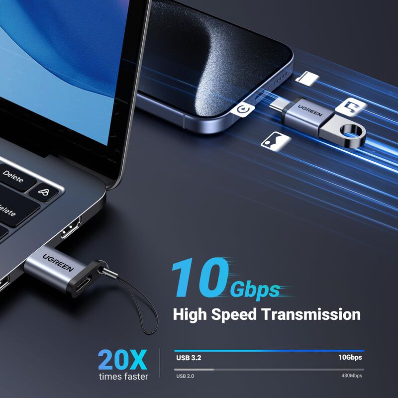 Adaptador Usb A Usb C Ugreen Usb C Macho A Usb ... image number null