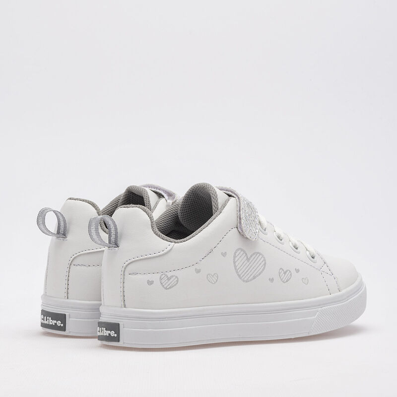 C>libre Tenis Para Ni&ntilde;a Blanco Plata Cod 120313... image number null