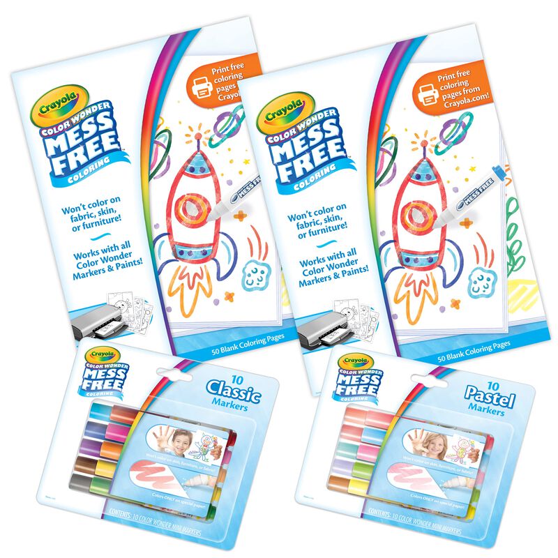 Kit Para Colorear Crayola Color Wonder De 120 U... image number null