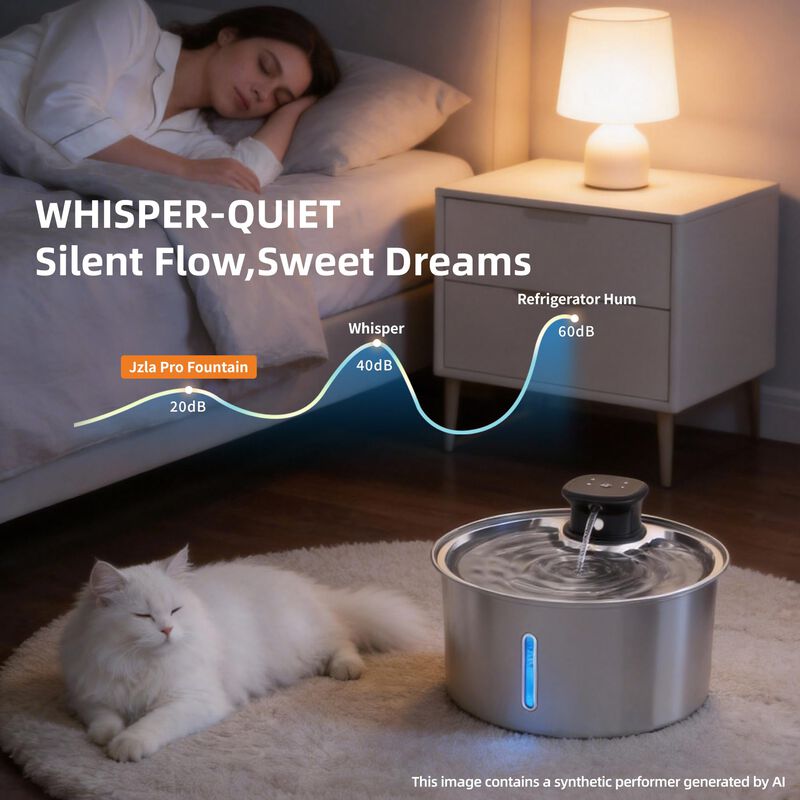 Fuente Para Gatos Jzla Pro Wireless 3,2 l Acero... image number null