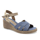 Been Class sandalia plataforma para mujer azul beige cod 140230-E