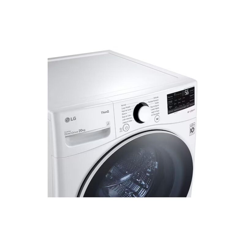 Lavadora Lg 20 Kilos Carga Frontal Blanca Wm20w... image number null