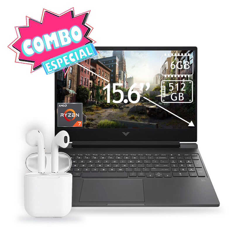 Combo Laptop Hp Victus Gaming 15.6" Geforce Rtx... image number null