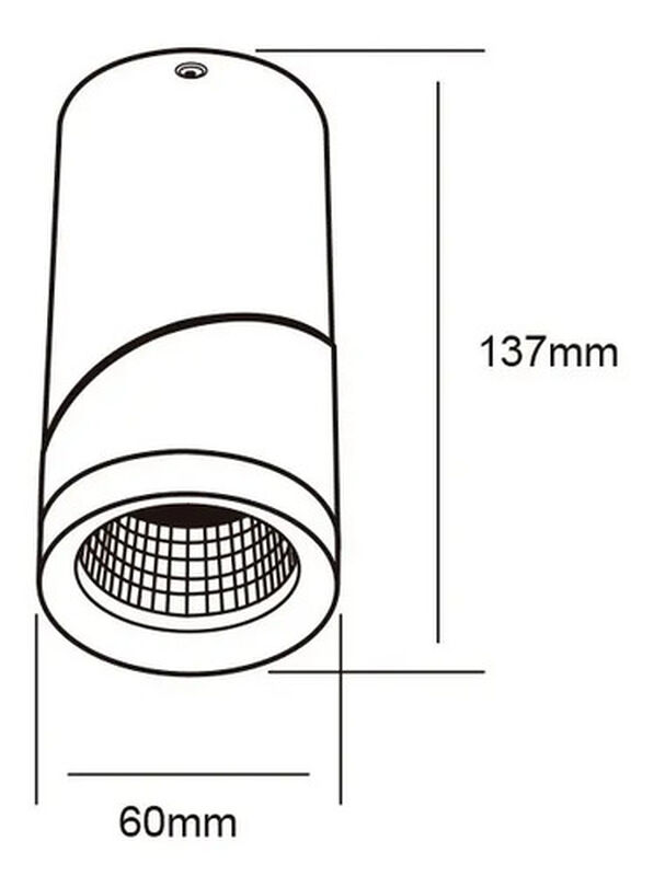 L&aacute;mpara Spot Sobreponer Interior Negro 6.5w Luz... image number null