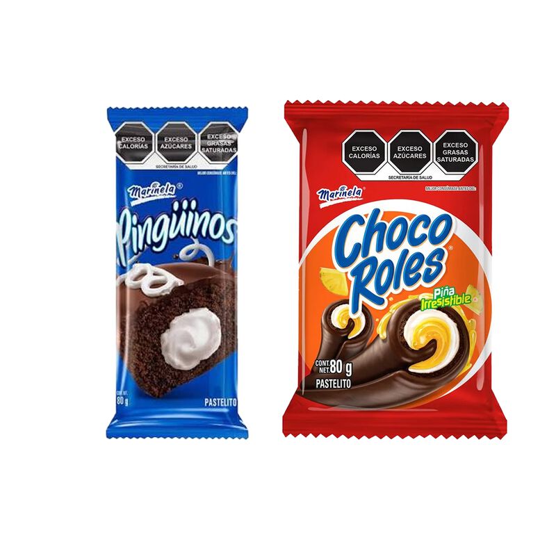 Ping&uuml;inos Marinela 2 Pz 80 Gr + Chocorroles Mar... image number null