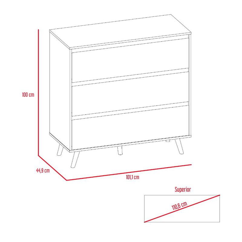Organizador Durham Beige Y Blanco Virtual Muebl... image number null