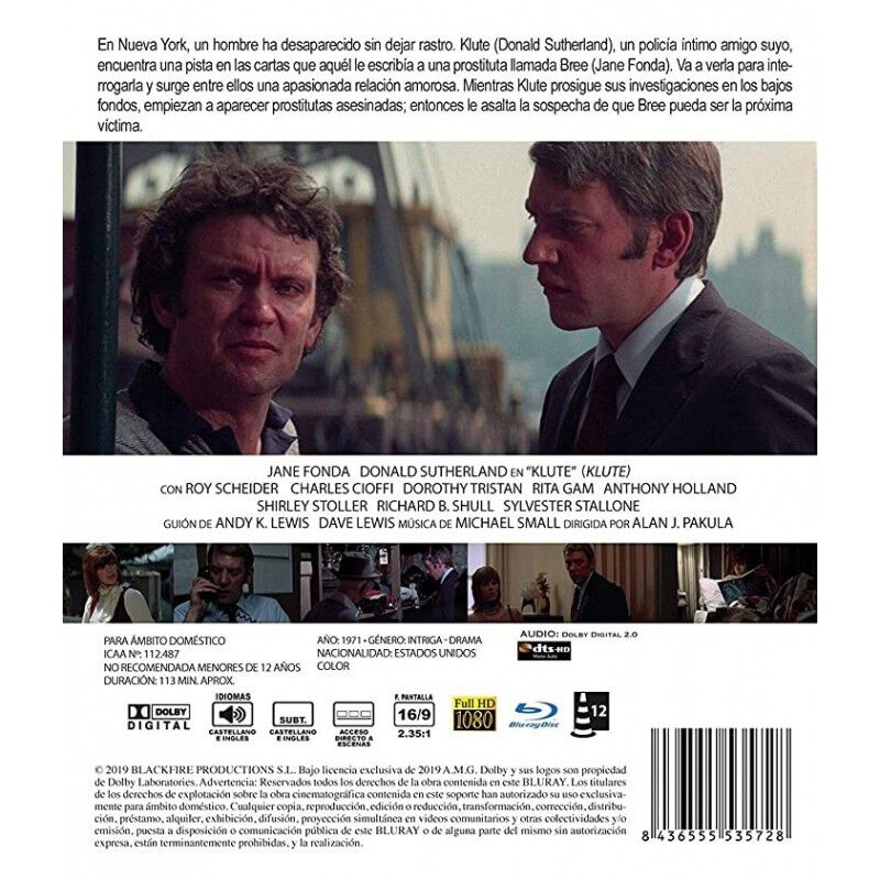Klute [blu-ray] (1971) image number null