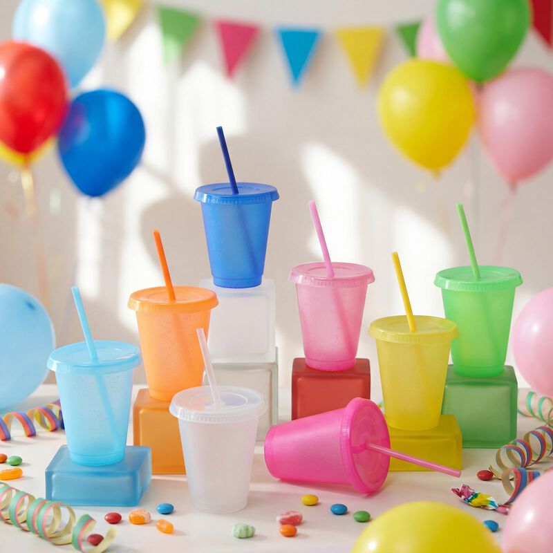 Vaso Para Beber Sieral Pack 30 Multicolor 39 cm image number null