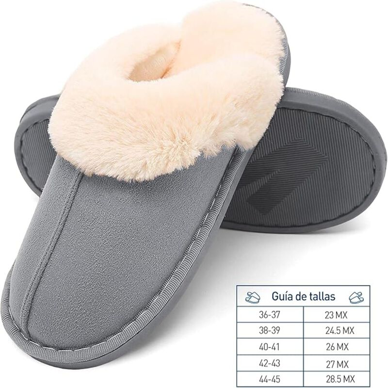 Pantuflas Unisex Hombre y Mujer para Adultos Bl... image number null