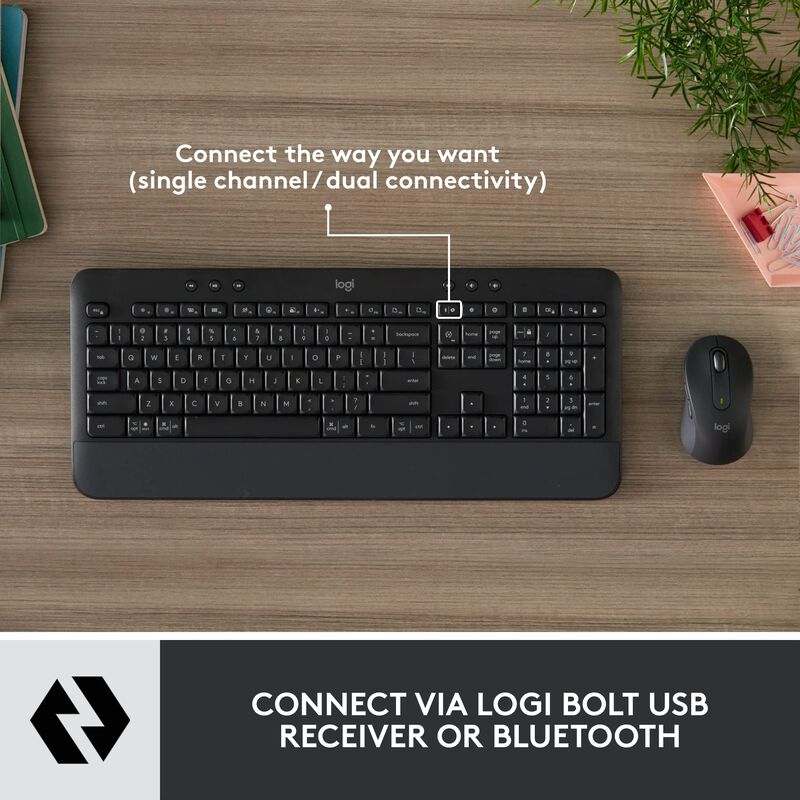 Combo De Rat&oacute;n Y Teclado Inal&aacute;mbricos Logitech ... image number null