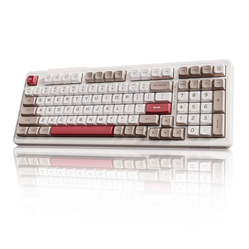 Teclado Ausdom H98 Tri‑modo Inal&aacute;mbrico Bt5.3 R... image number null