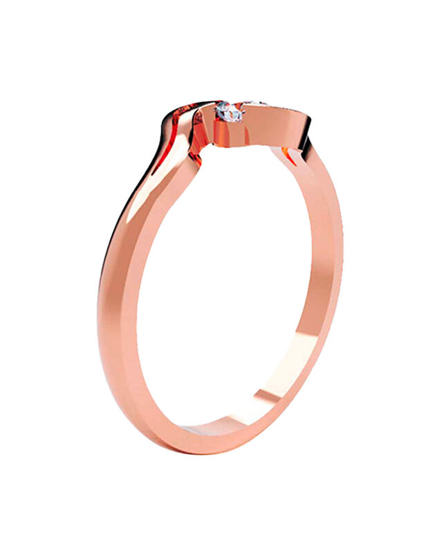 Anillo de Compromiso de 14K con Diamante de Lab... image number null