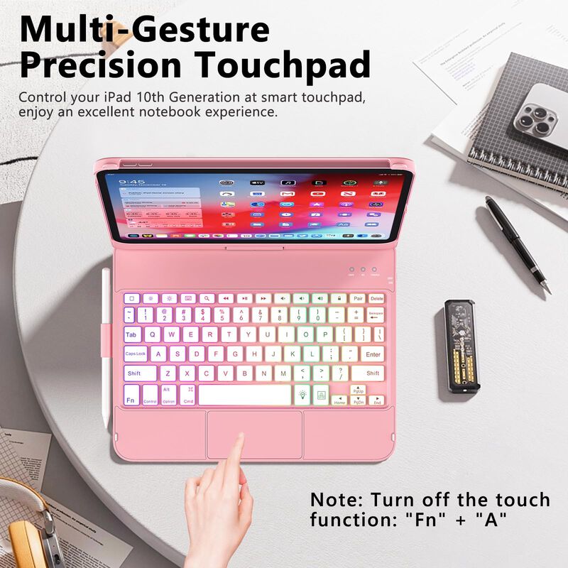 Funda Con Teclado Fuwang Touch Para Ipad 11.&ordf; G... image number null