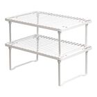Estanter&iacute;as De Cocina Amazon Basics, Apilables, De Metal, Color Blanco