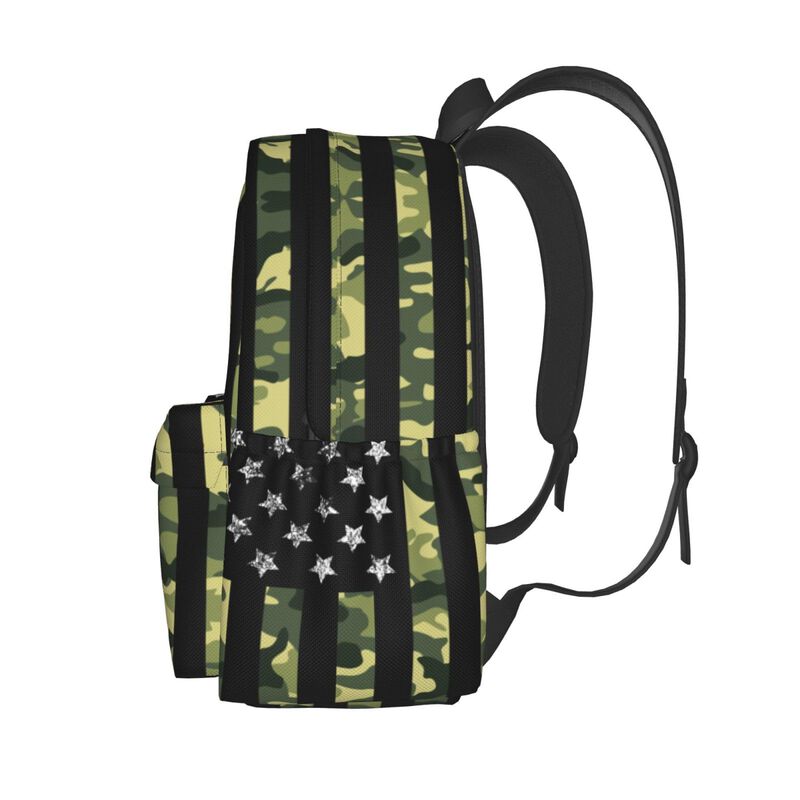 Mochila Sunwarshile Camuflaje con Bandera Ameri... image number null