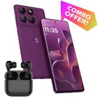 Combo Moto Edge 60 Pro Doble Sim 512GB/12RAM Uva + Aud&iacute;fonos