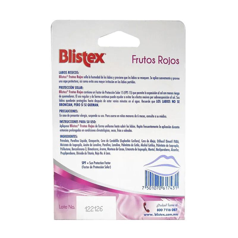 Lpz Lab Blistex Frutos Rojos 4 G 4 Gramos image number null