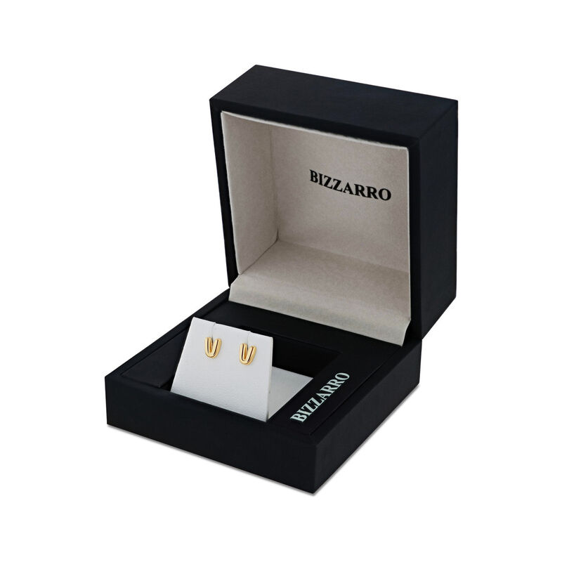 Aretes De Oro Amarillo De 10K (Letra V) image number null