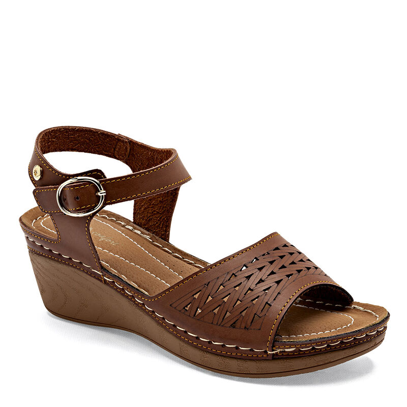 Mora Confort Sandalia para mujer camel image number null