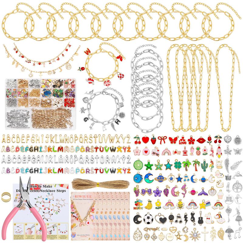 Kit De Pulseras Y Collares Con Dijes Riwiuue 59... image number null