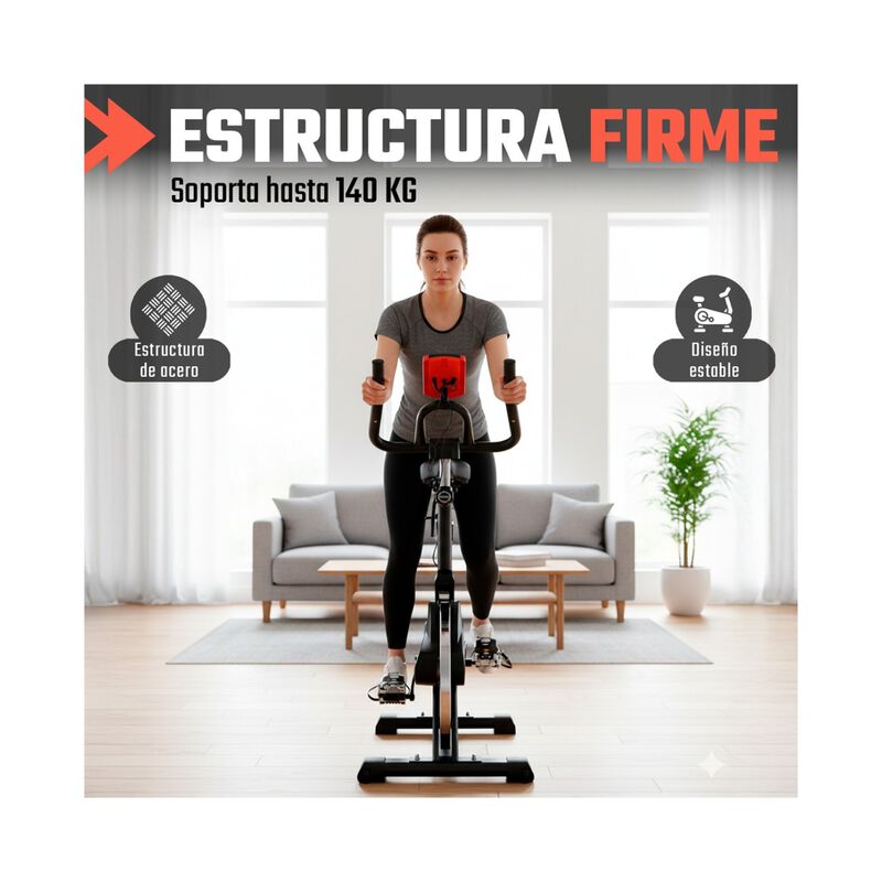 Bicicleta Spinning Fija Estatica Fitness Monito... image number null