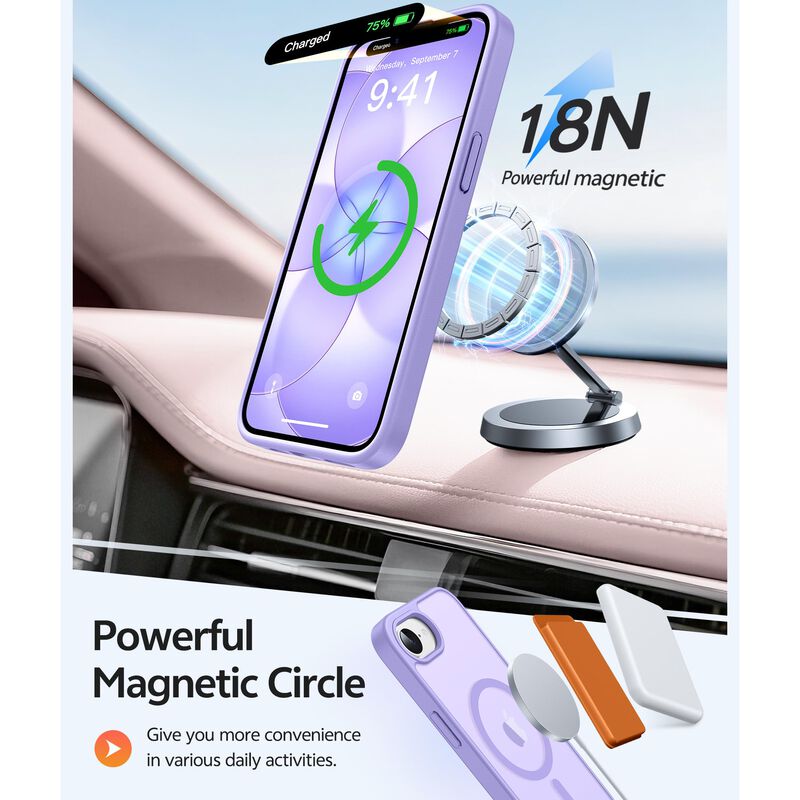 Funda FNTCASE MagSafe para iPhone 17e/16e con P... image number null