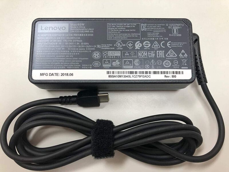 Adaptador Ac Lenovo 4x20m26268 65w Usb Tipo C 1... image number null