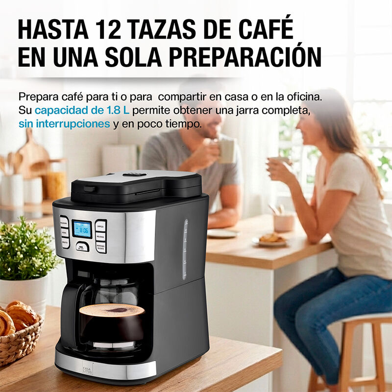 Cafetera con Molino Integrado Autom&aacute;tica Progra... image number null