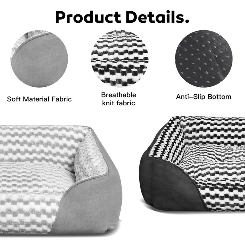 Cama Para Perro Petmarket Rectangular M Con Cua... image number null