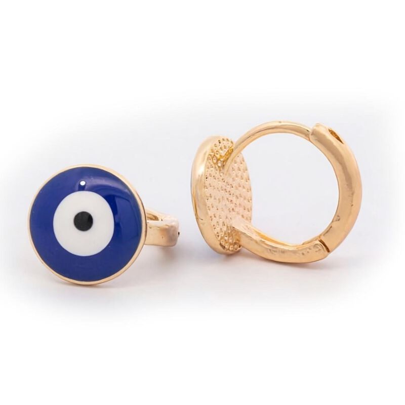 Aretes Ojo Turco Azules image number null