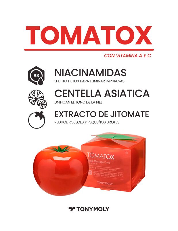 Tonymoly Pack Anti Manchas Tomatox + Panda image number null