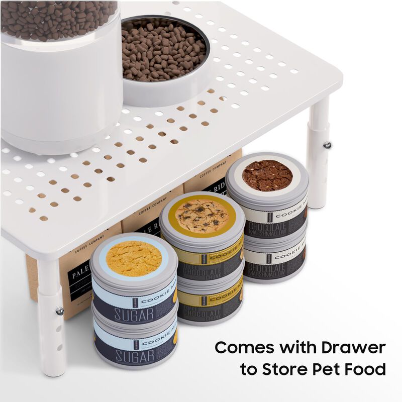 Base Elevada Ajustable Para Comedero De Gatos W... image number null