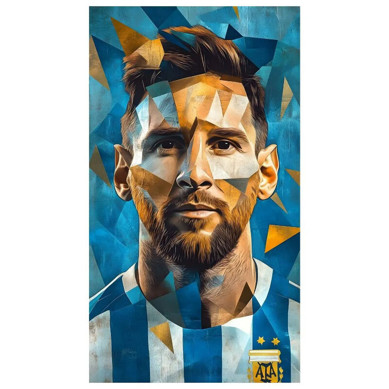 Cuadro Decorativo F&uacute;tbol 20x30cm Messi Impreso image number null