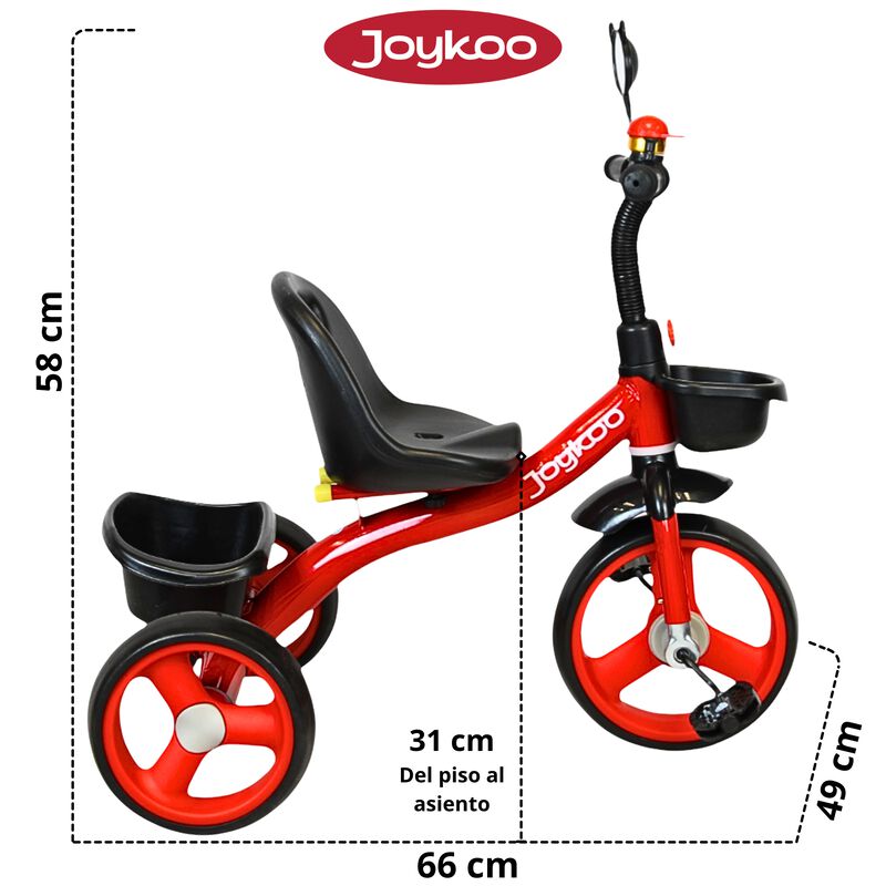 Triciclo para Ni&ntilde;os con Timbre y Espejo Ruedas ... image number null