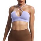Sujetador Deportivo Aoxjox Jamie Deep V P&uacute;rpura Jaspeado X-Large