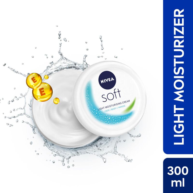 Crema Hidratante Nivea Soft Light 300 Ml Con Vi... image number null