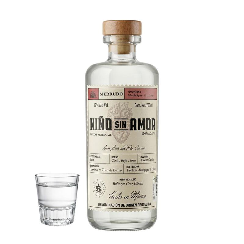Mezcal Artesanal Ni&ntilde;o Sin Amor Sierrudo 700ml image number null