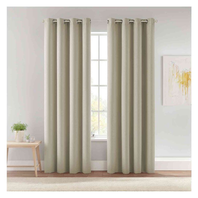 Cortinas Blackout Largas Tejida Hogar 275x216cm... image number null