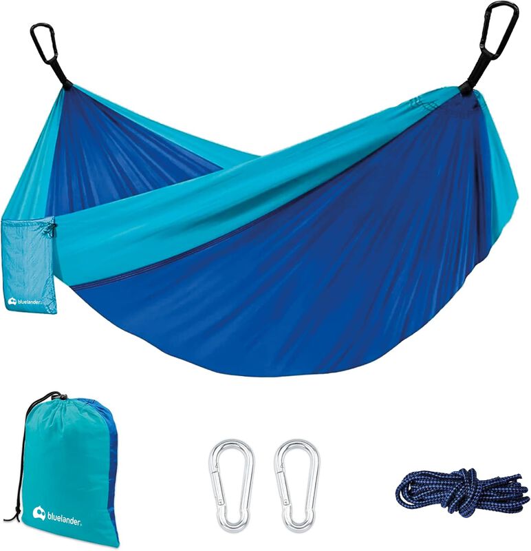 Hamaca Portátil Azul con Correas Bluelander image number null