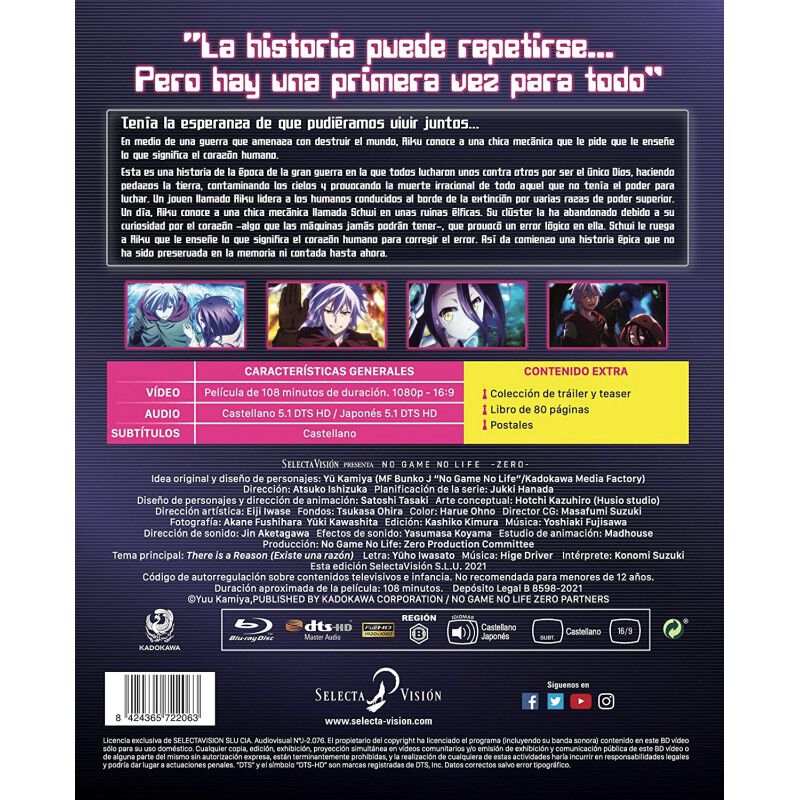 No Game, No Life: Zero - Edici&oacute;n Coleccionista ... image number null