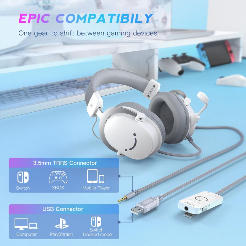 Auriculares Para Juegos Fifine H9 Usb Con Conec... image number null